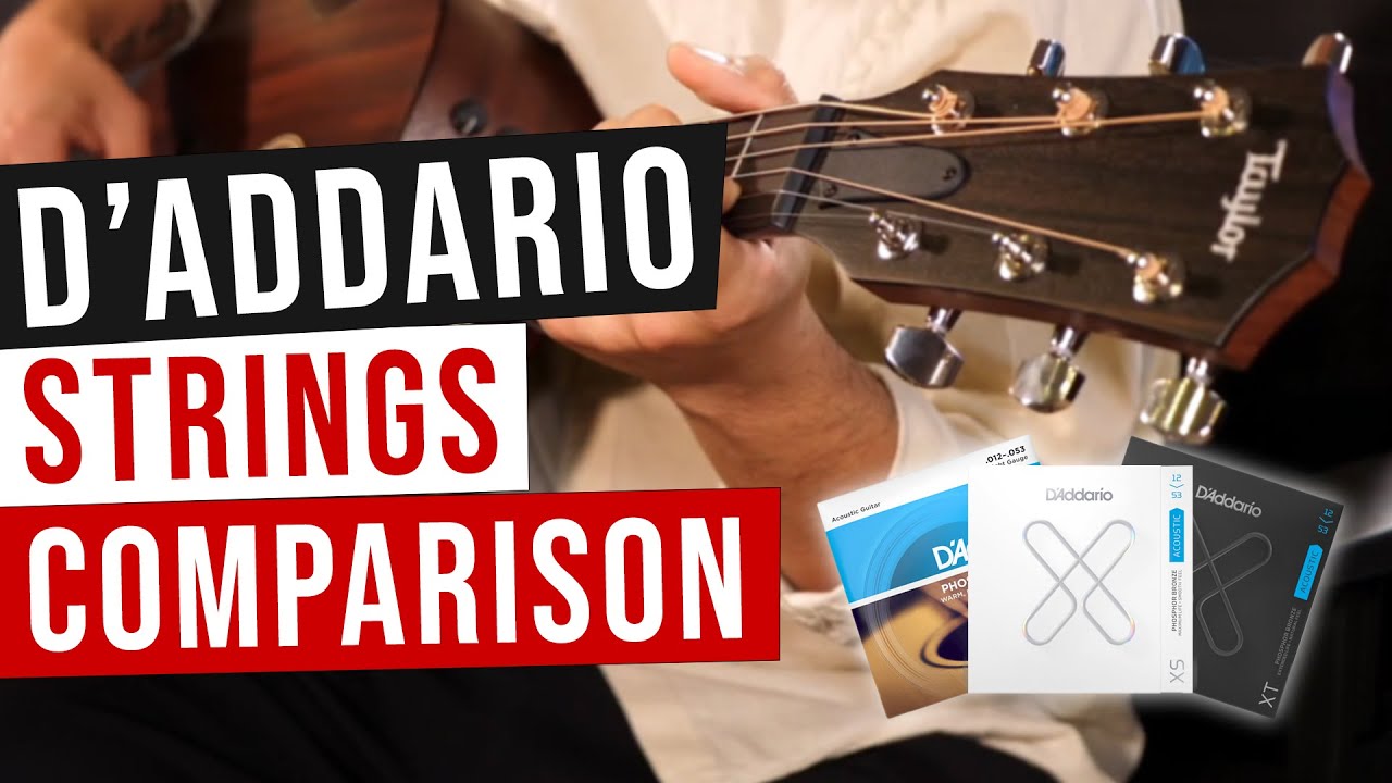 D'Addario XS vs D'Addario XT vs D'Addario EJ16 - Acoustic Guitar Strings Comparison