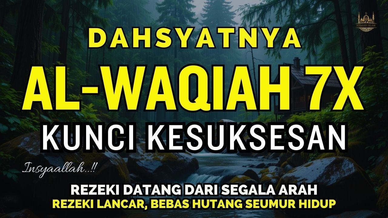 SURAT AL-WAQIAH 7x: Dengarkan Hutang Lunas Rezeki Datang Dari Segala Arah, Murottal Al Quran Merdu