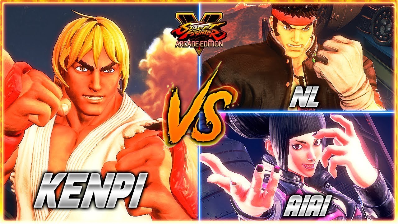 SFV AE ✪ KENPI (#1 Online Ken) vs NL (Ryu) & AIAI (Juri) | Ranked Sets ✪ SF5 TenSFV