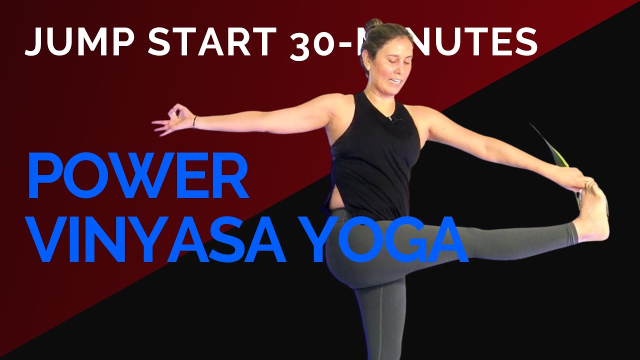 #PureYogaTV JUMP START! (30-min) Power Vinyasa Flow for Any Time of Day!