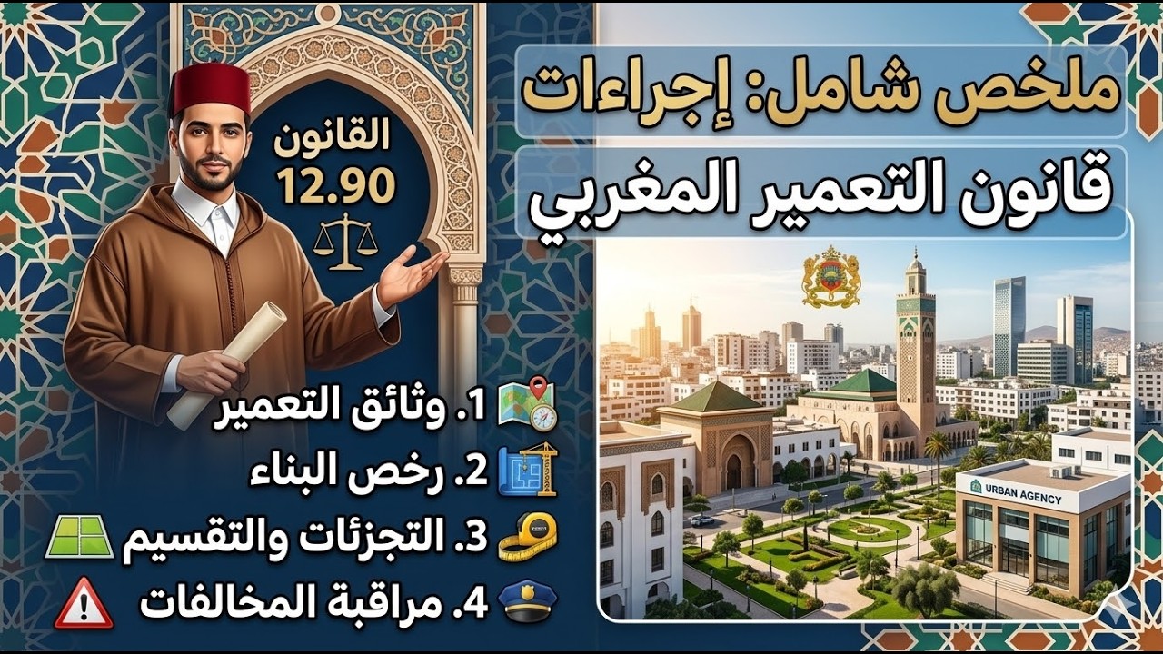 ملخص شامل لأهم لإجراءات القانون 12.90 المتعلق بالعمير