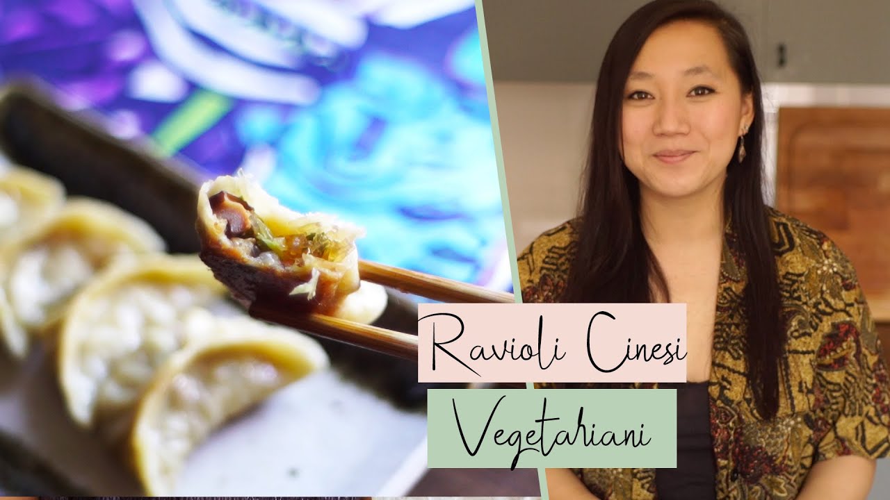 RAVIOLI CINESI VEGETARIANI | ricetta completa | CUCINA CINESE