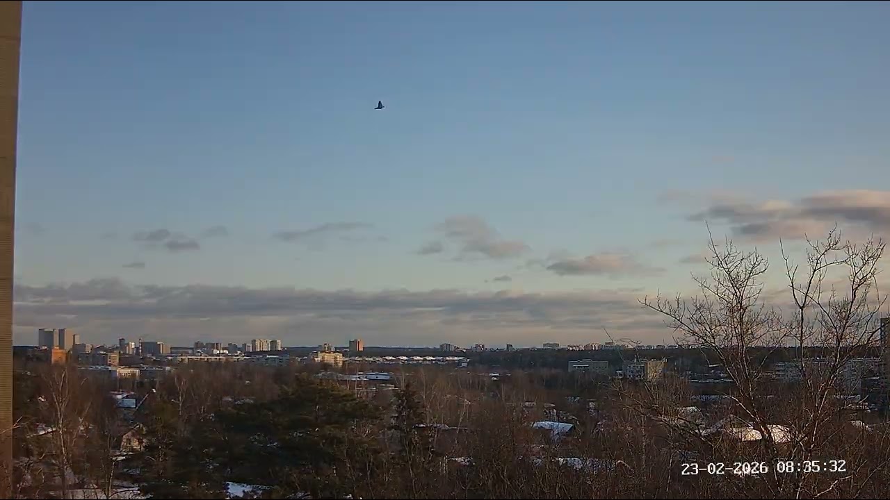 23 февраля 2026 День за минуту, г. Королёв (Таймлапс)