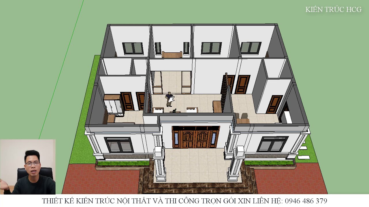 Mẫu Nhà Cấp 4 Diện Tích Xây Dựng 120m2 Với 4 Phòng Ngủ Rất Đẹp Xây Dựng Năm 2020