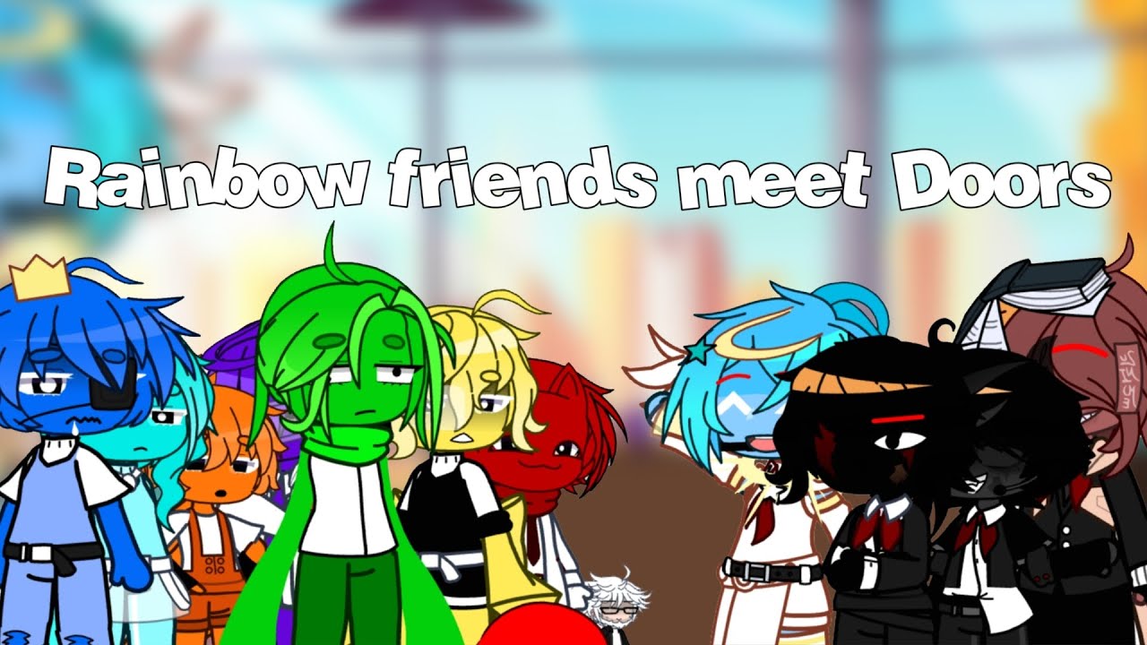 Rainbow friends meet Doors || Roblox Gacha Doors Rainbow friends chapter 2 || part 1/ ??