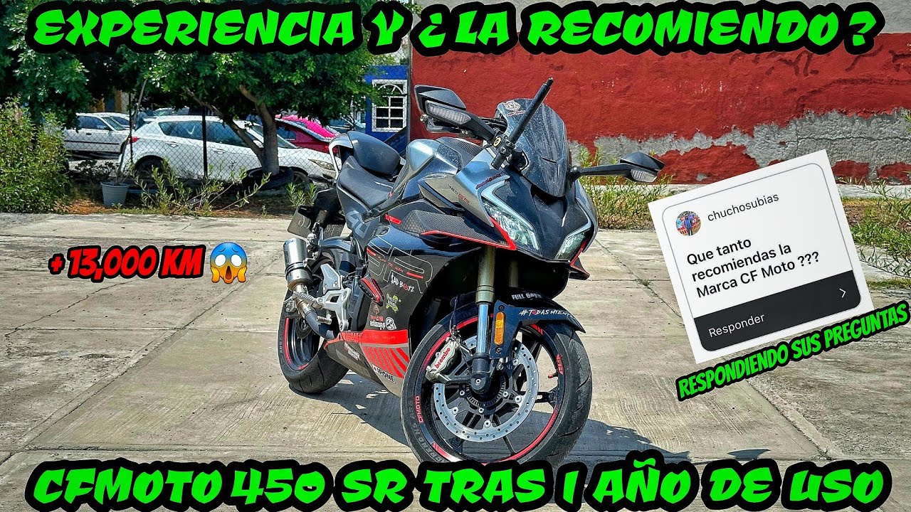 ASI LUCE TRAS 1 AÑO DE USO😱🔥 CFMOTO 450SR 2023!! ANTES DE COMPRARLA MIRA ESTE VIDEO👀 ¿VALE LA PENA?🤔