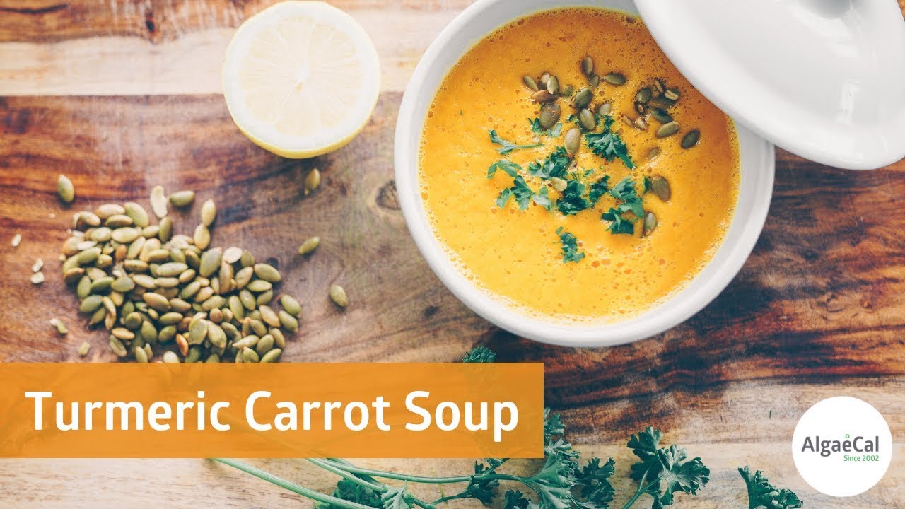 10-Ingredient Turmeric, Ginger, and Carrot Soup | AlgaeCal Recipes