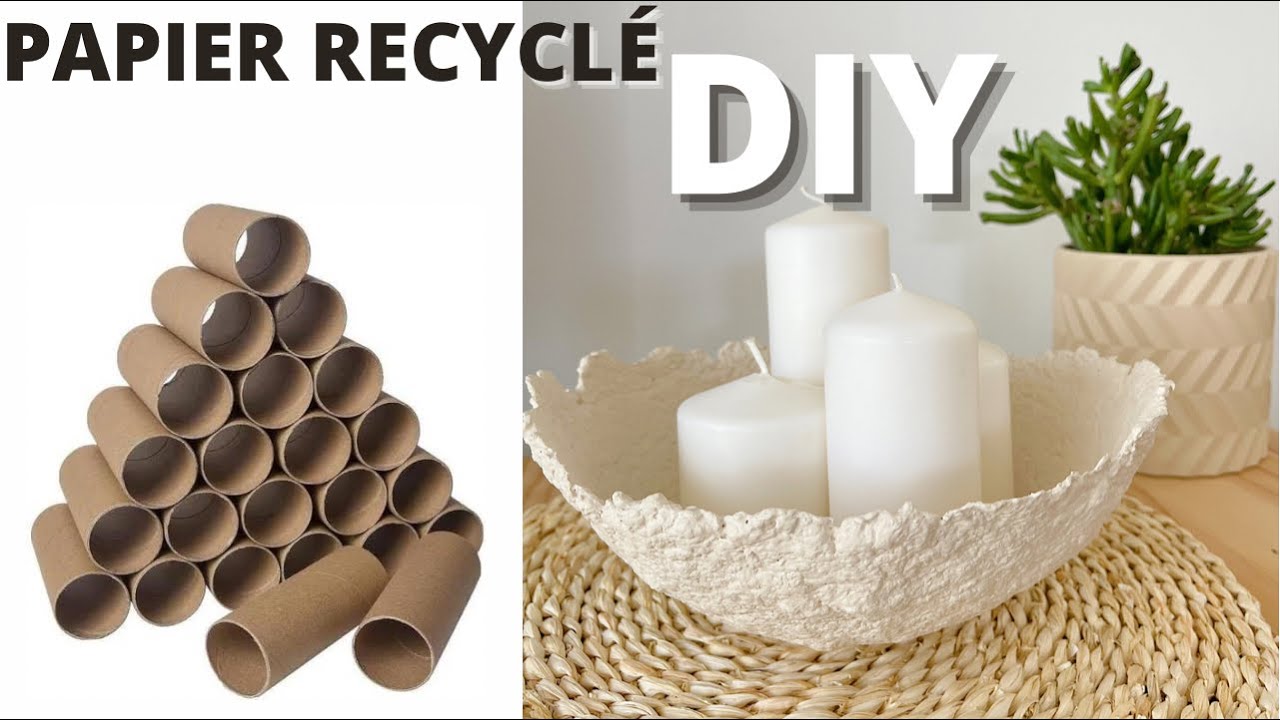DIY ⇾ RECYCLAGE DE PAPIER♻️= DÉCO à 0€ 💶