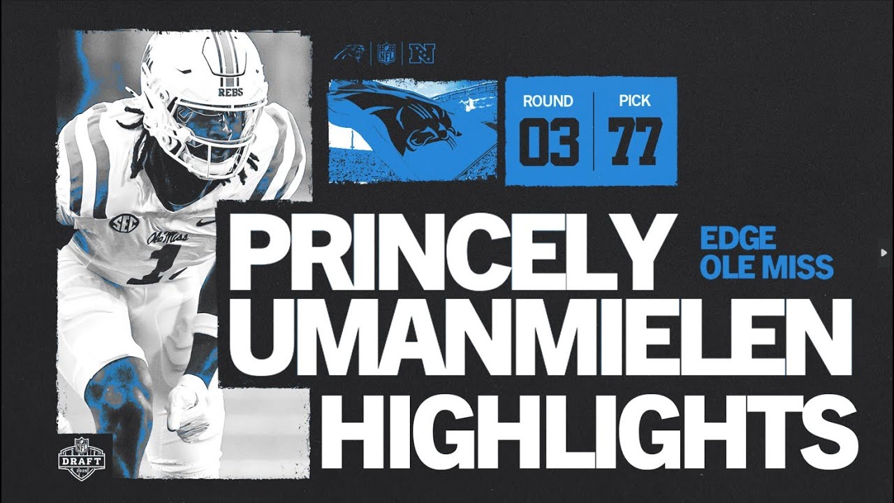 3rd Round Pick EDGE Princely Umanmielen College Highlights | Carolina Panthers