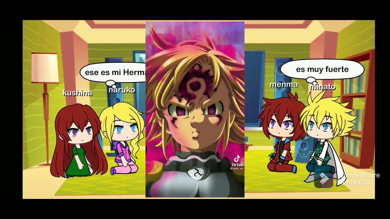 la familia de naruto reaccionan a naruto es meliodas 2/2