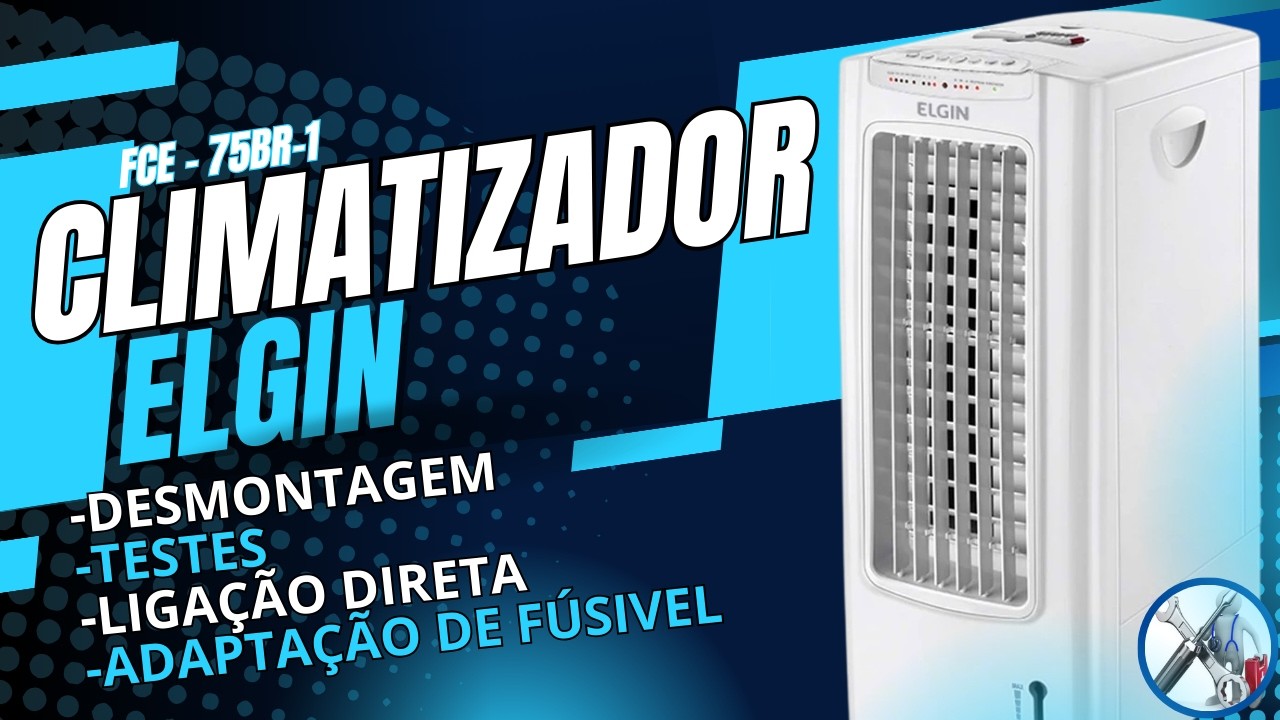 Climatizador Elgin liga mas não sai vento! Veja como desmontar e fazer ligação direta para testar 