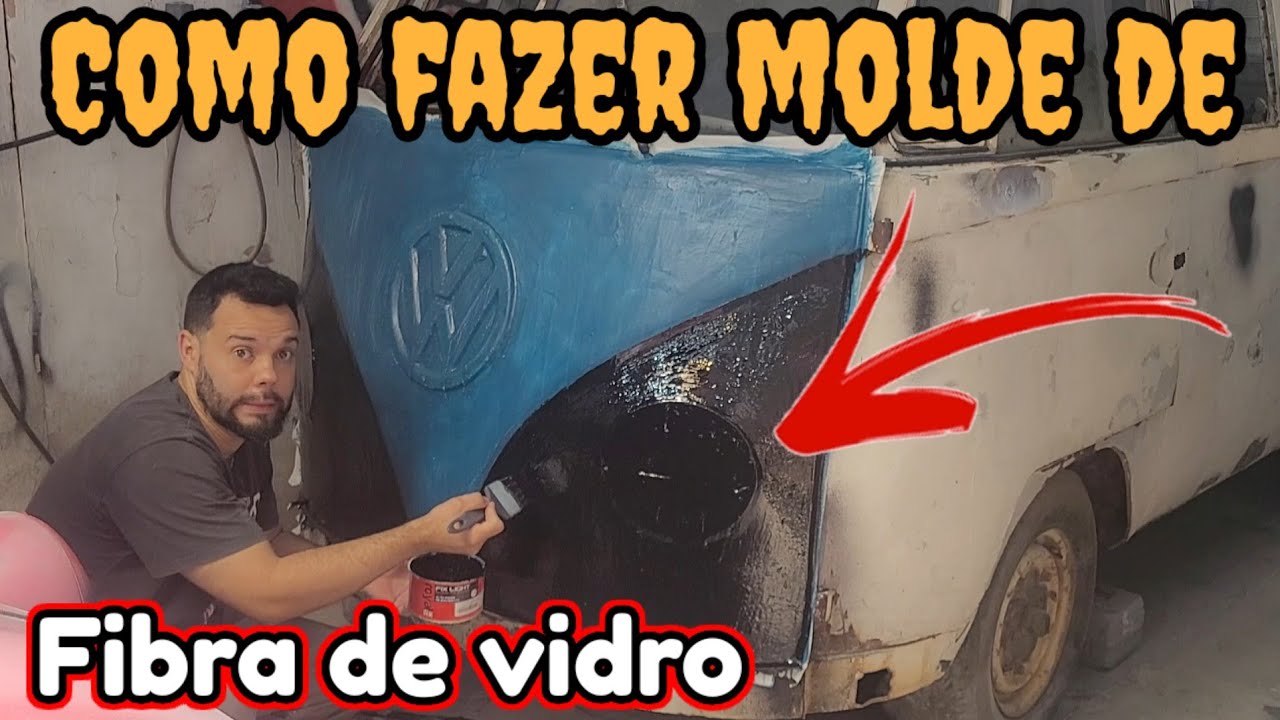 MORRIA E NAO SABIA  como fazer molde de fibra de vidro do jeito mais fácil