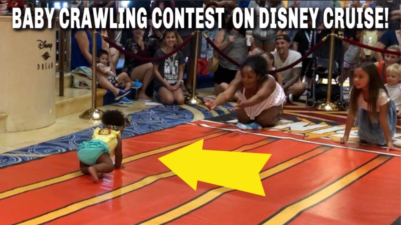 BABY CRAWLING CONTEST ON DISNEY CRUISE!