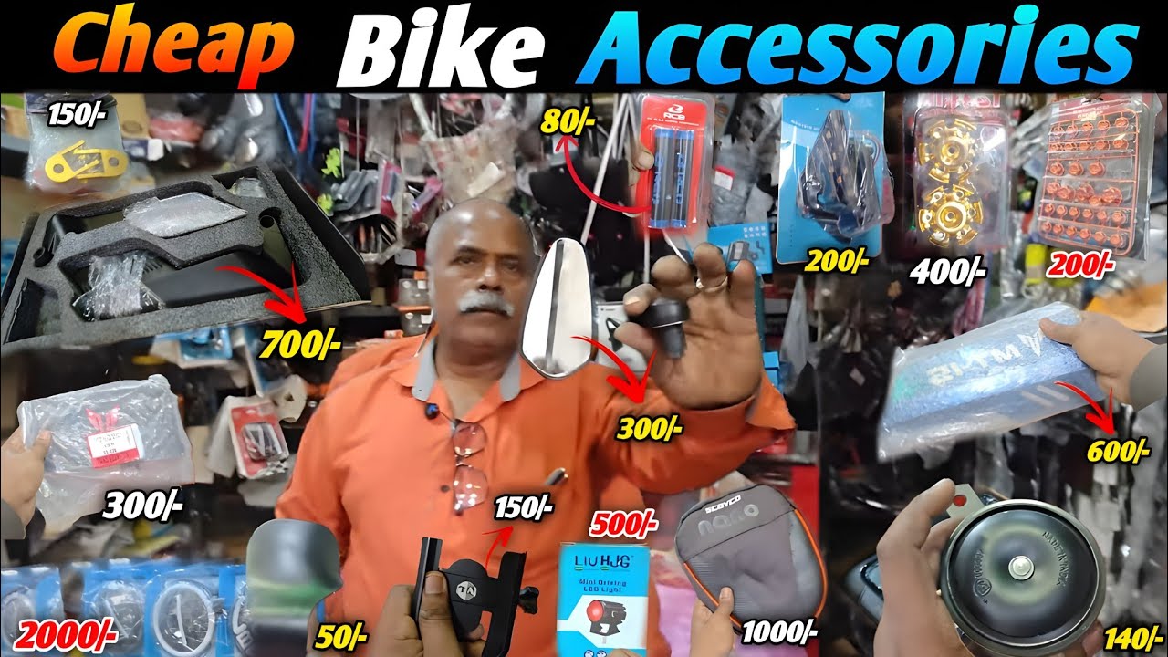 Cheap Bike Accessories 😍🏍️ | Madhyamgram | Small wellington Market 😍
