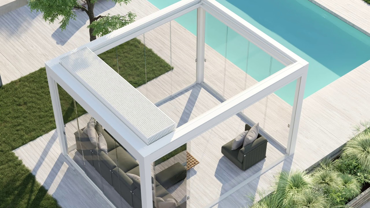 KEDRY SKYLIFE - die neue bioklimatische Pergola mit einem Dach mit beweglichen Lamellen