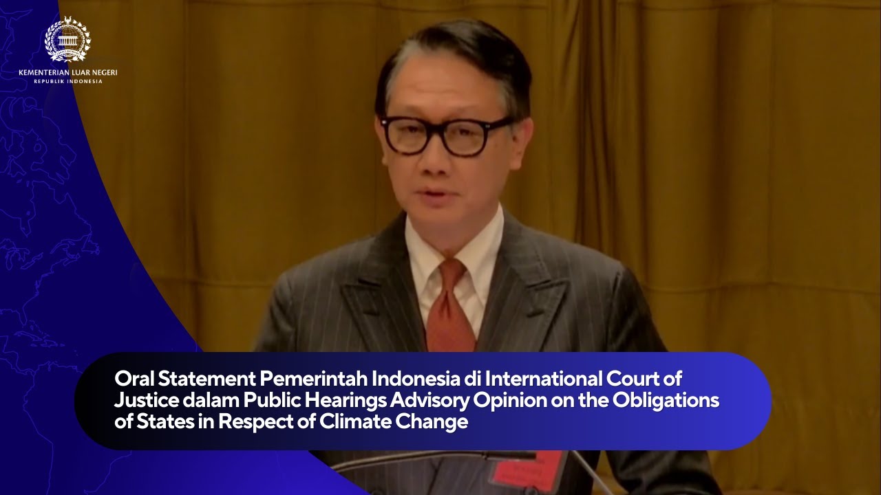 Advisory Opinion oleh Wamenlu RI Arif Havas Oegroseno pada ICJ, Den Haag, 5 Desember 2024