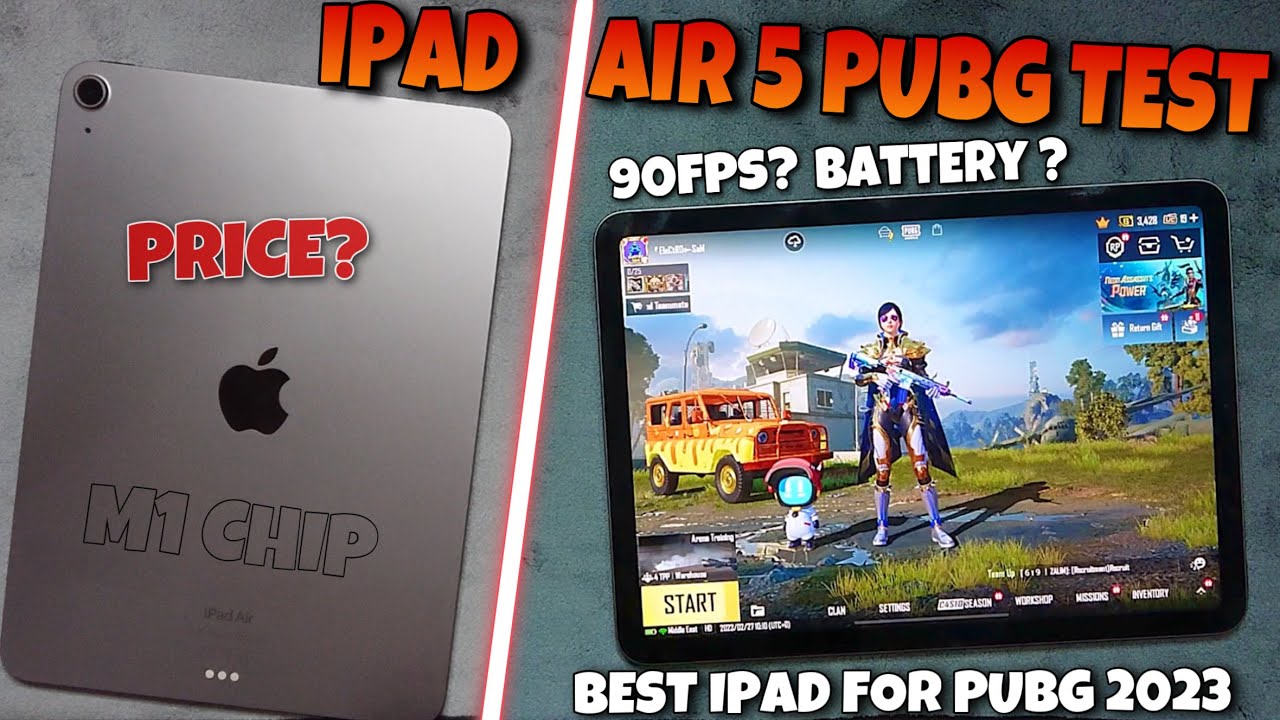 iPad Air 5 PUBG Test 2023 | Price? | 90fps? | M1 Chip | Graphics? | Best iPad For PUBG in 2023