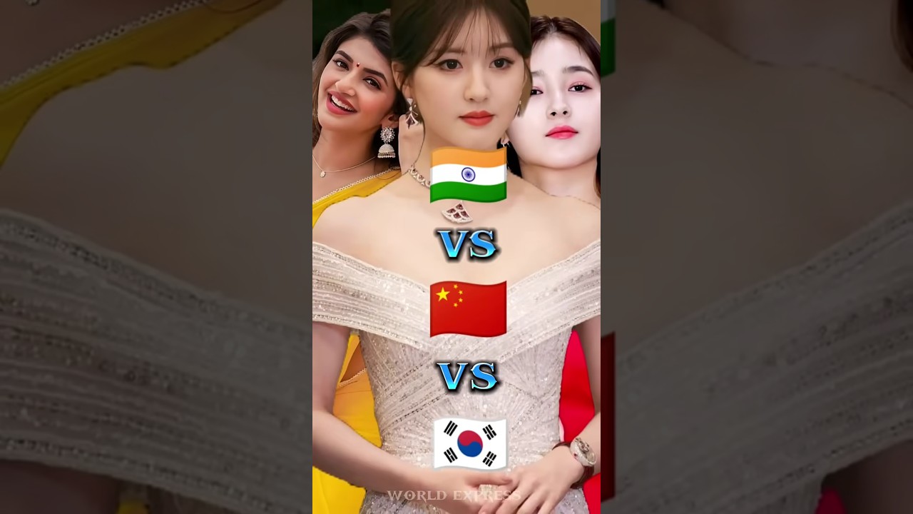 India vs China vs South Korea 