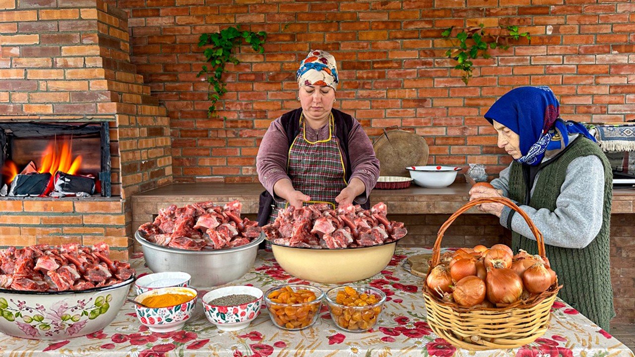 Бабушка Роза приготовила 5 разных видов плова в деревне | Relaxing Village Vlog