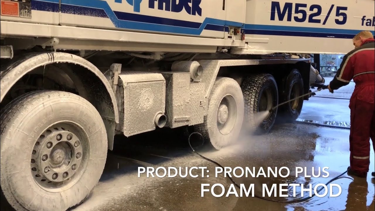 Non Contact Washing: Mercedes-Benz Actros V8 concrete pump from Faber Betonpompen