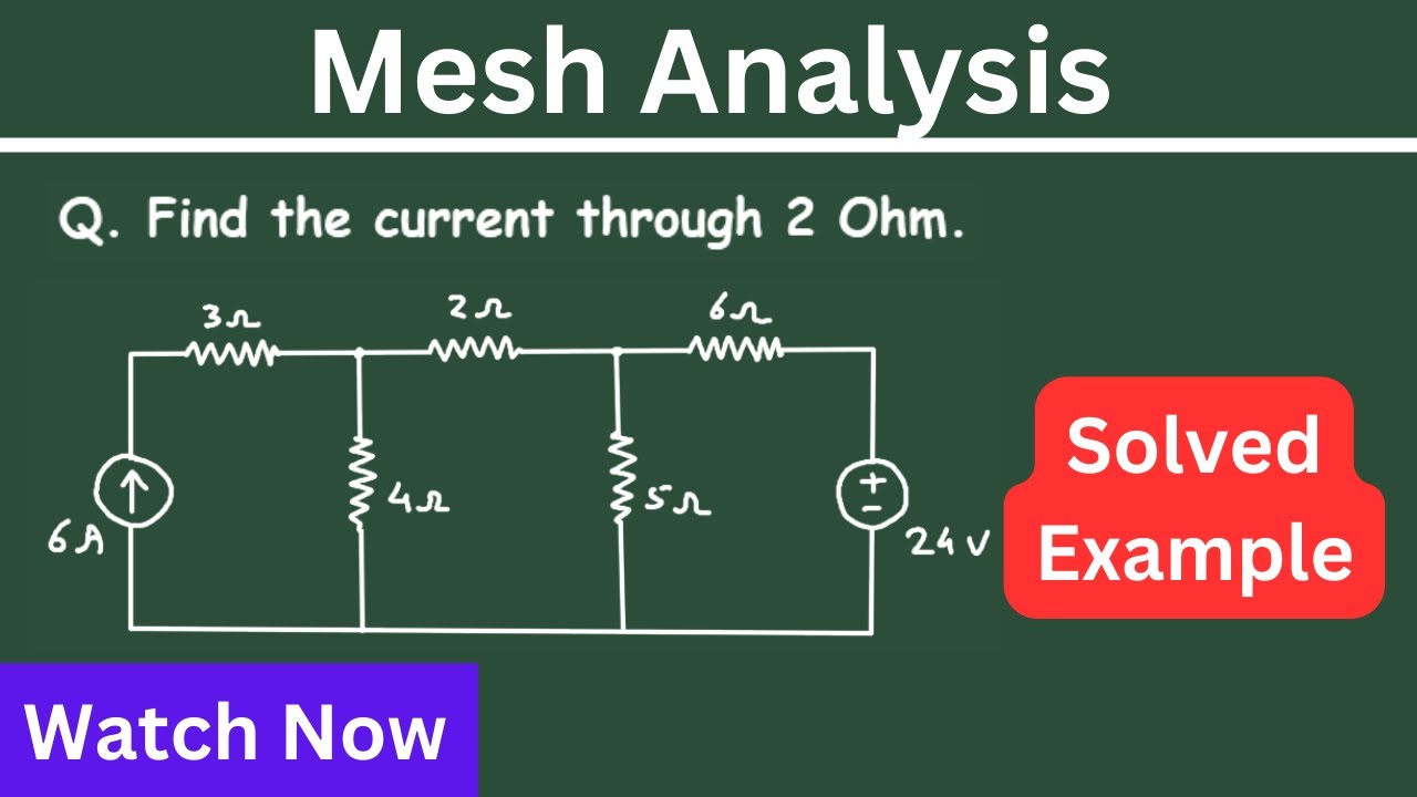 Mesh Analysis or Maxwell’s Loop Current Method | Electrical Engineering