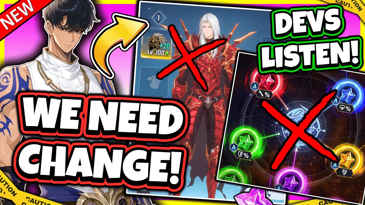 DEVS! WE NEED CHANGE! ARTIFACT PRESETS / FARMING / GEMS & MORE! [Solo Leveling: Arise]