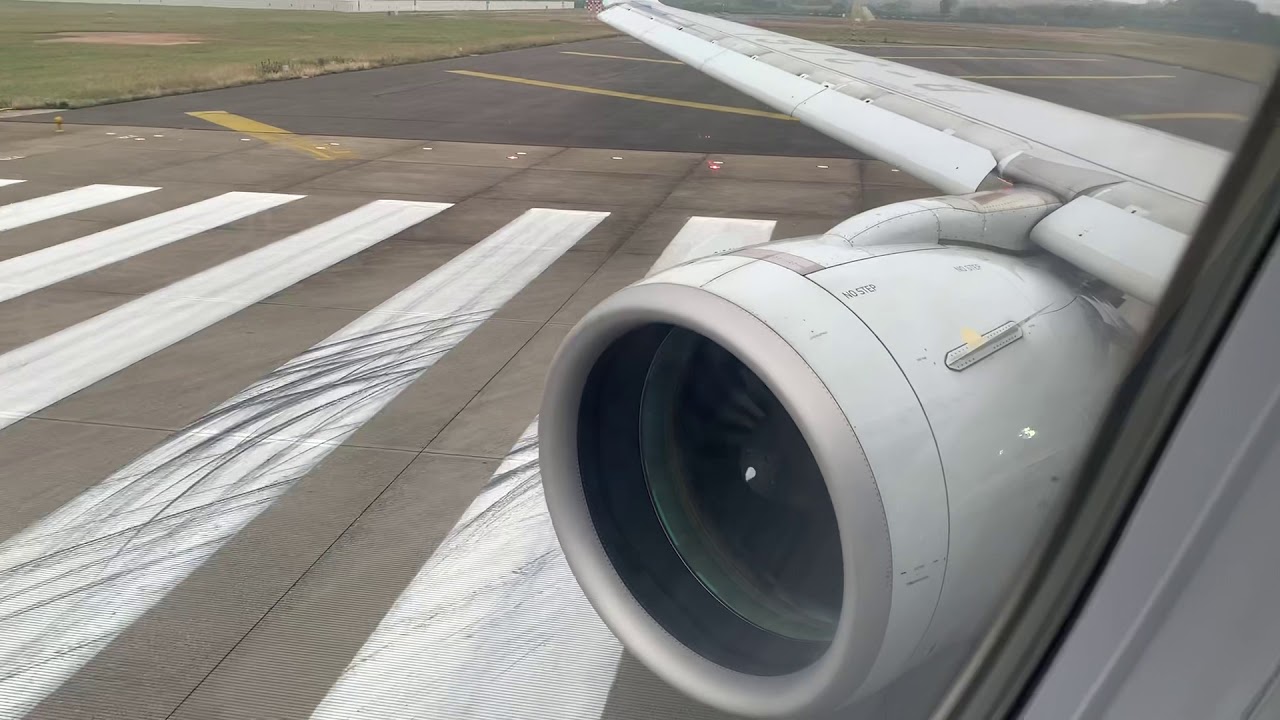 PW1100G ENGINE SOUND China Southern A321neo taking off from Guangzhou Baiyun Airport