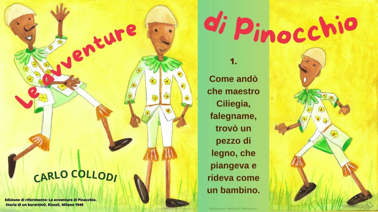 1. Capitolo - Le avventure di Pinocchio - Carlo Collodi - /audio - lettura del libro/ 1/36