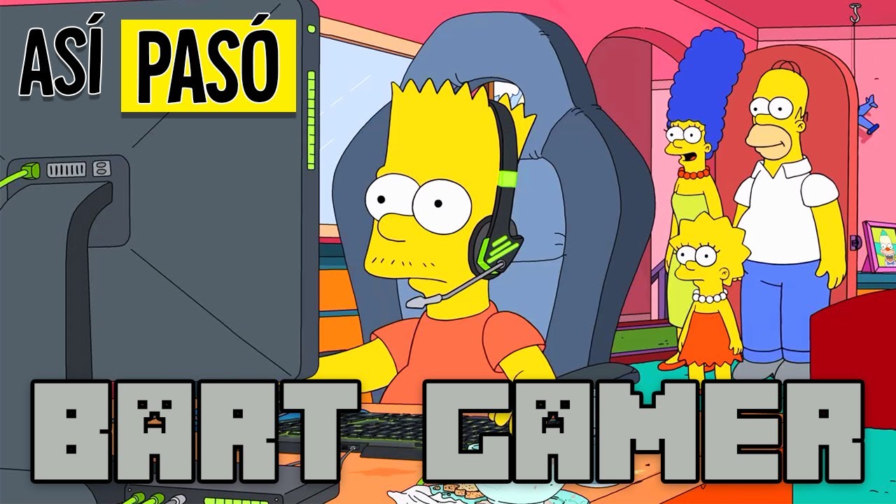 BART GAMER - HOMERO INFLUENCER |  LOS SIMPSONS | RESUMEN EN 13 MINUTOS