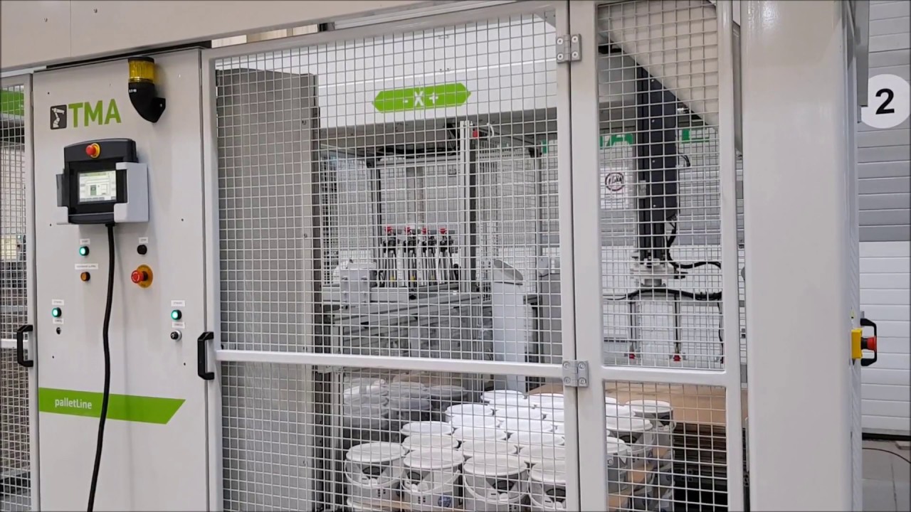 Palletising machine - PalletLINE Palletizing System for buckets