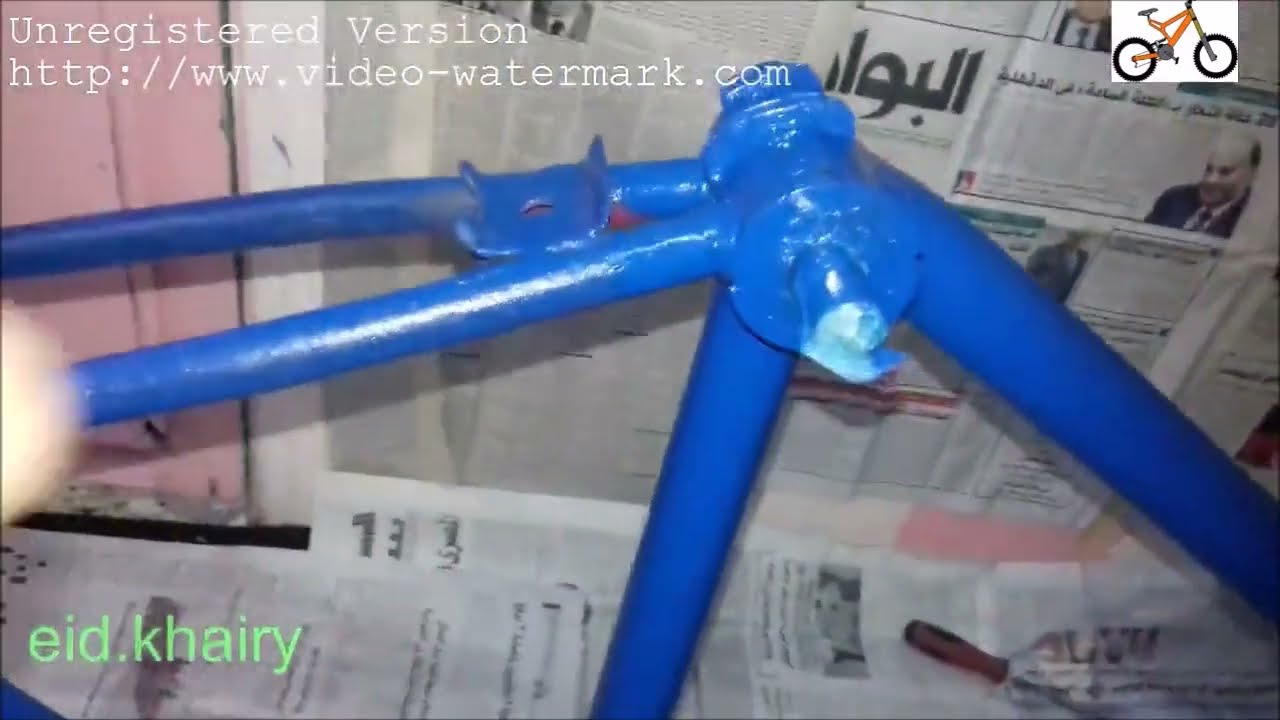 دهان العجلة بعلبة الاسبرية الرش فى منزلك Bicycle repair#تصليح_دراجات #فرامل_رجل