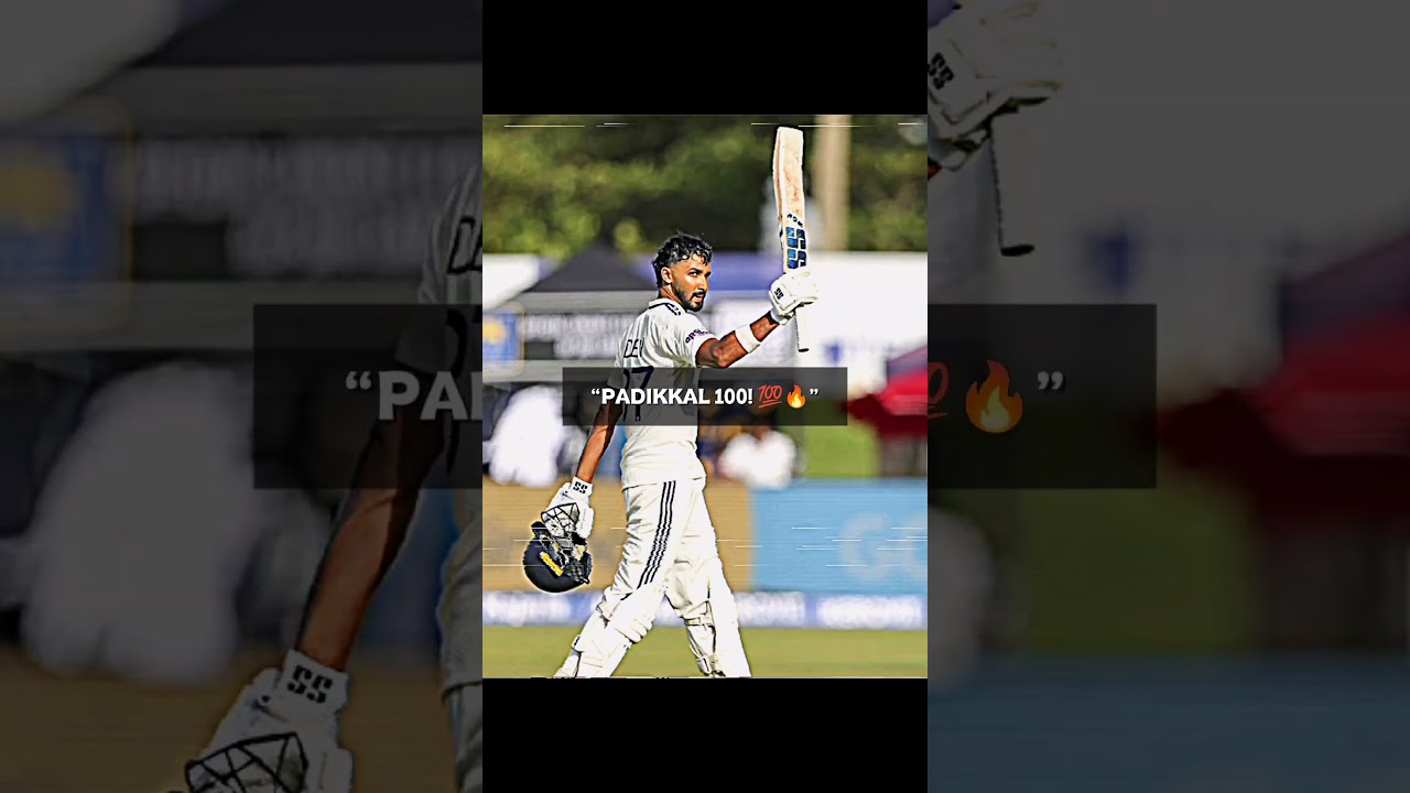 167 IN 1ST TEST&hellip; 100 AGAIN! 🇮🇳👑 | DEVdutt PADIKKAL IS ON FIRE 🔥🏏#cricket#shorts
