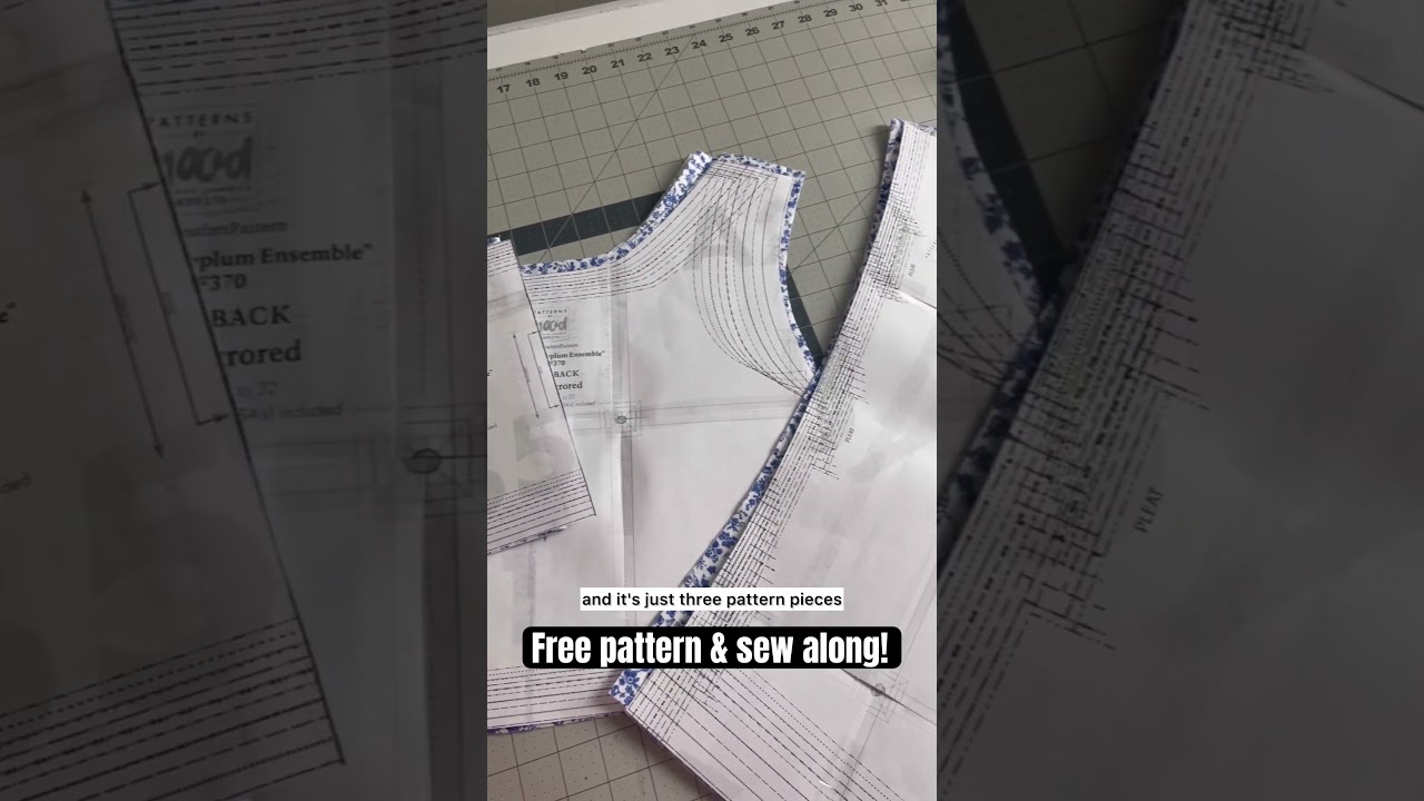 Free sewing pattern & sew along! #freesewingpattern #sewalong