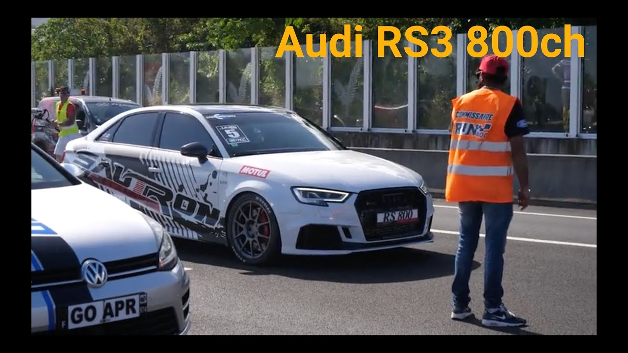 L'Audi RS3 au moteur forgé de Romain Sautron à La Réunion