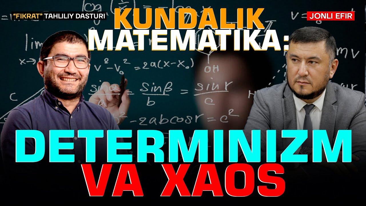 🔴 Determinizm va xaos. Nega ob-havoni uzoq muddatga bashorat qilib bo'lmaydi? #fikratuz