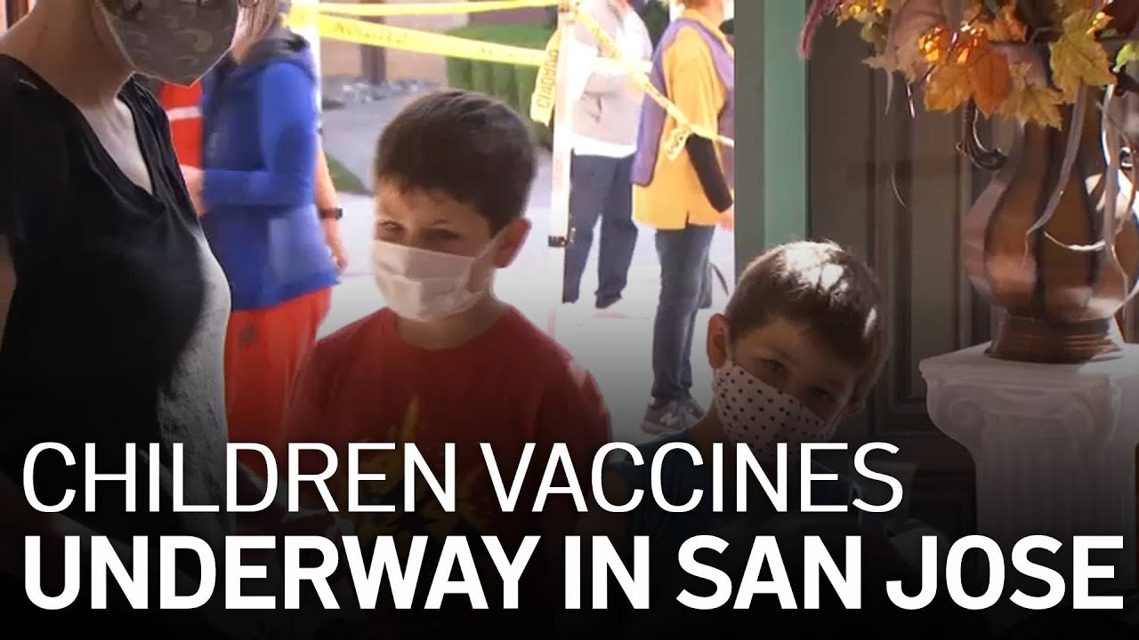Young Children Get Vaccinated in Santa Clara County