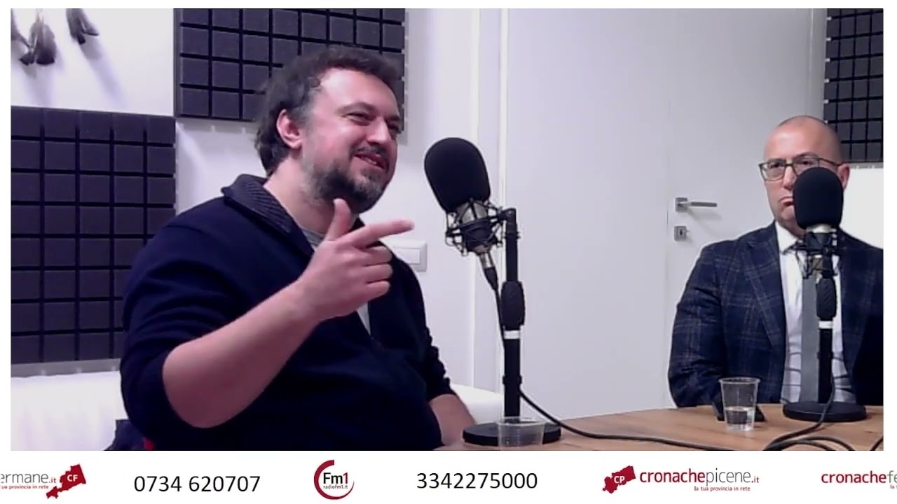 Andrea Agostini  con i registi Gianluca Santoni e Damiano Giacomelli