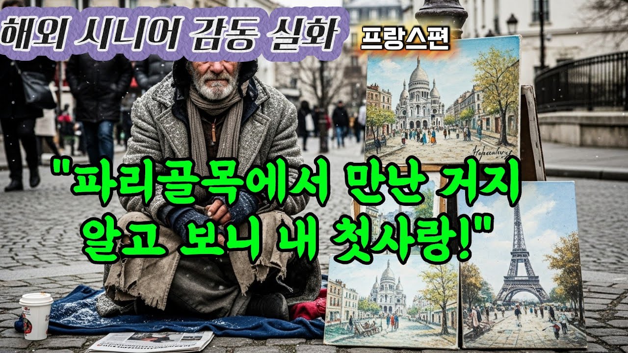 파리골목에서 만난 거지 ,알고보니 내 첫사랑 ,내일을 기약 하지 마세요 오늘이 마지막 일 수 있으니까요 ~