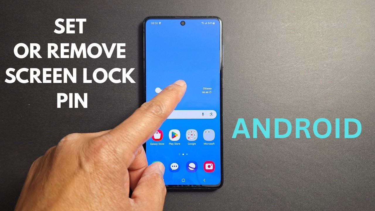 How to setup a lock screen PIN code or password on your Android phone