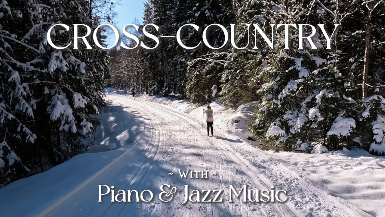 🇳🇴 Merry Christmas Music & a Walk among Experienced Cross-Country Skiers | Jazz & Piano