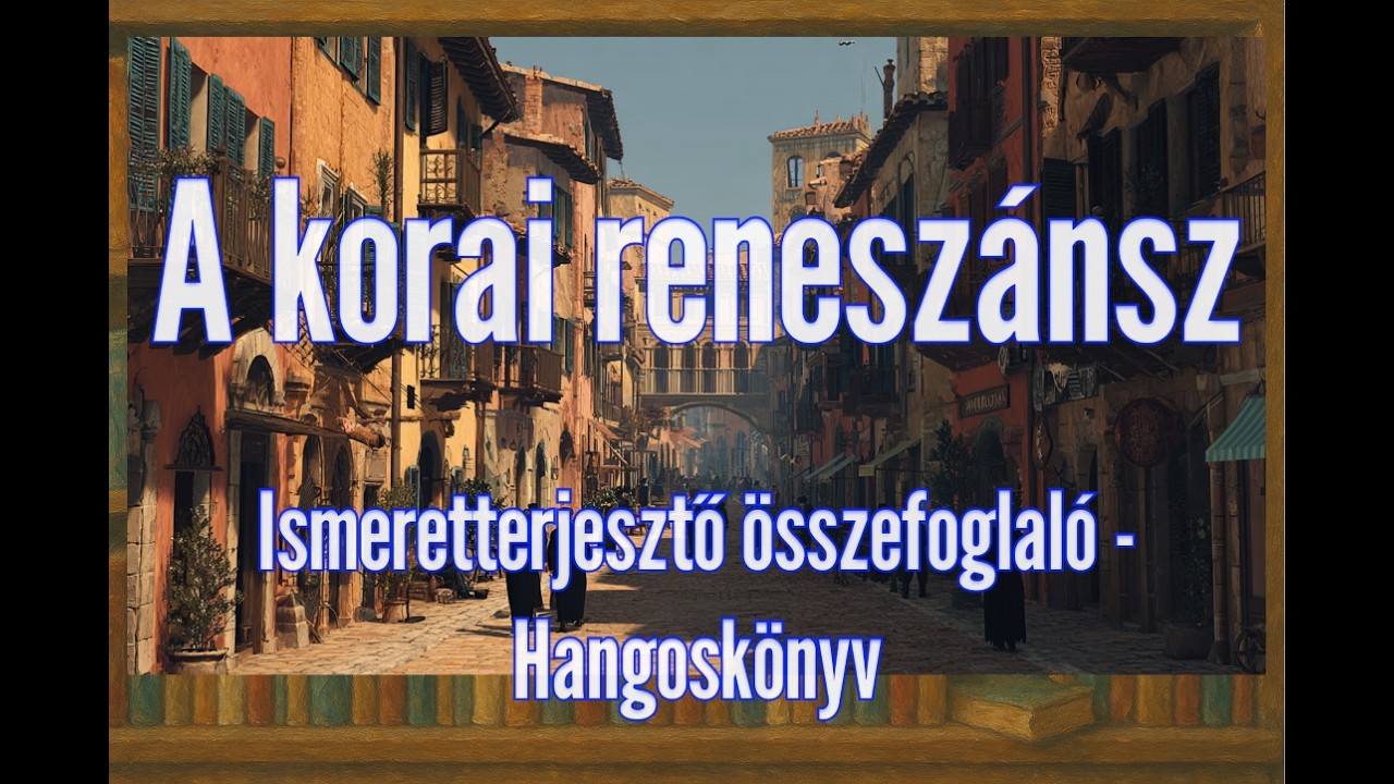 A korai reneszánsz - A gótika utáni ébredés - Stílusösszefoglaló - Segédanyag - Hangoskönyv