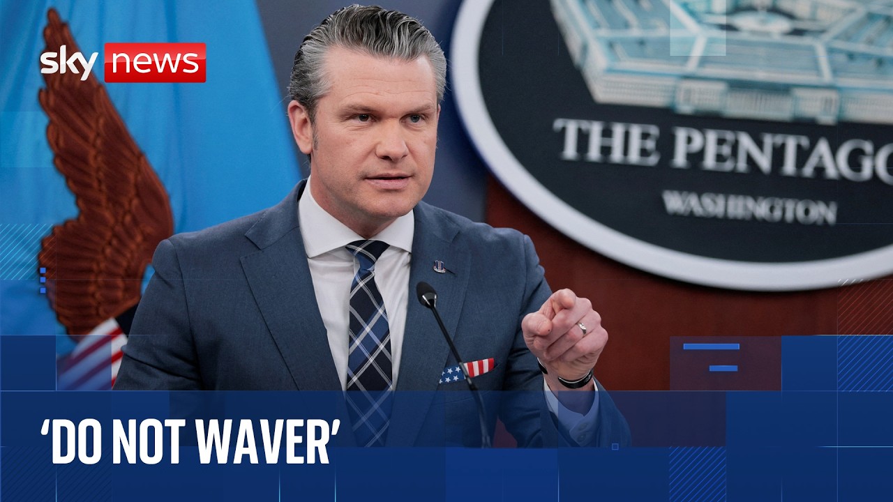 Pete Hegseth gives Iran war update in Pentagon briefing