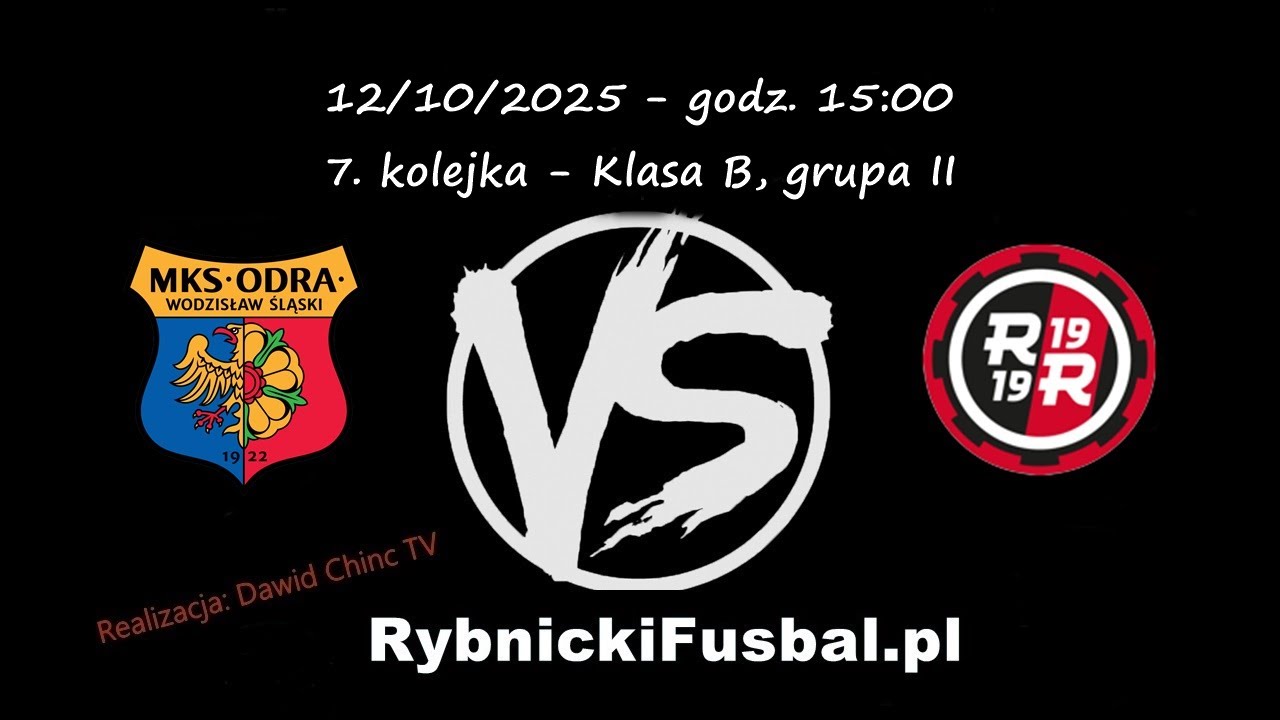 12/10/2025 - NA ŻYWO: Odra Wodzisław - Rymer II Rybnik