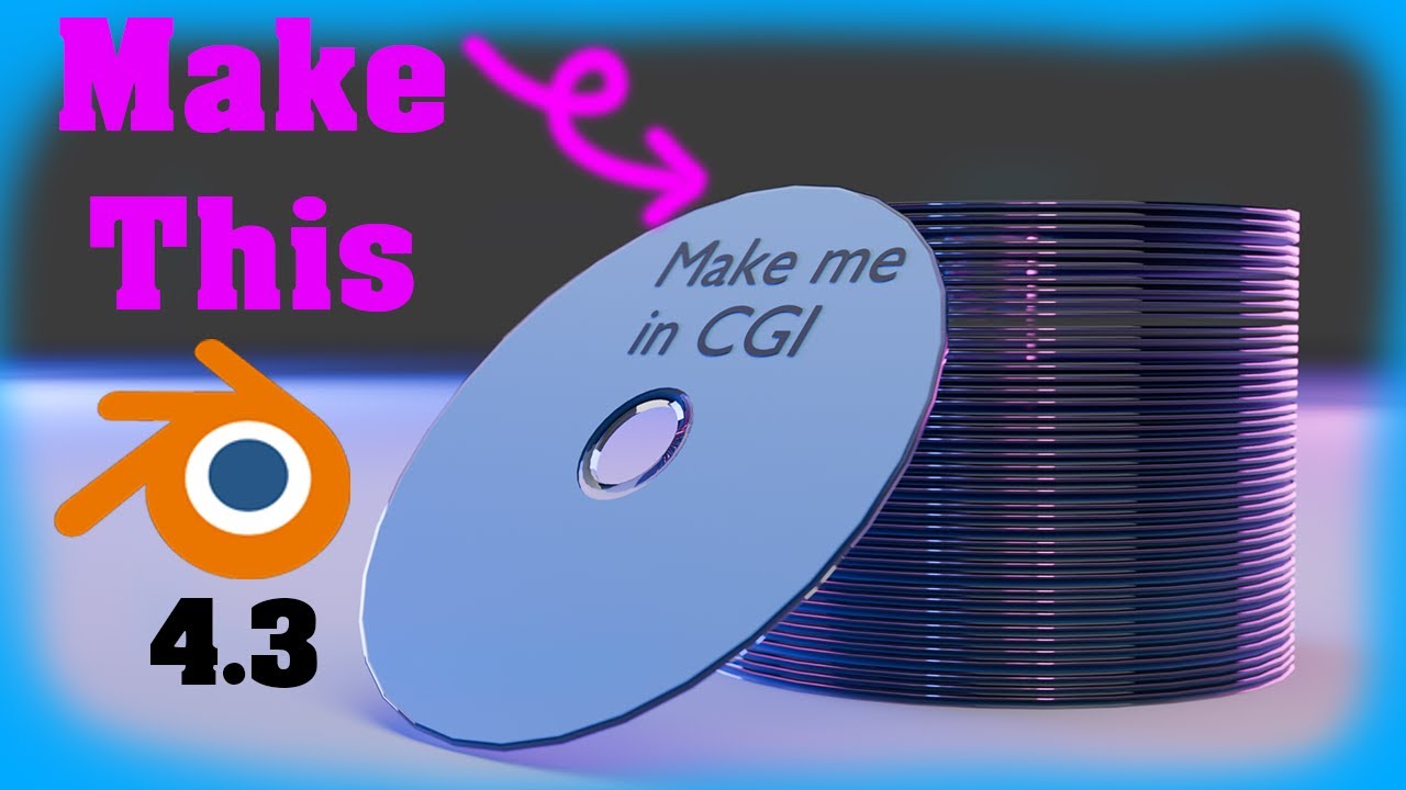 (S:1)(#73) Blender Tutorial: How to make a CD. Cycles