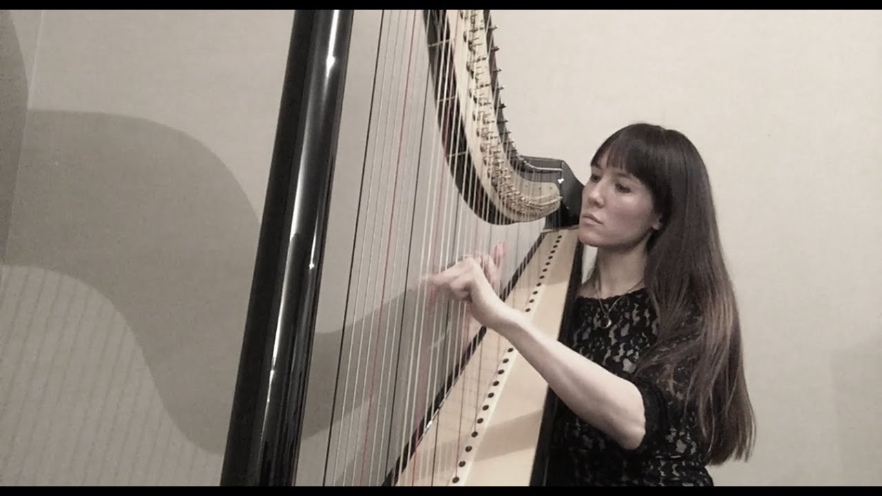 Harp Music - Traditional Irish Celtic music - Ballydesmond polkas 1-2-3 (Camac Clio pedal harp)
