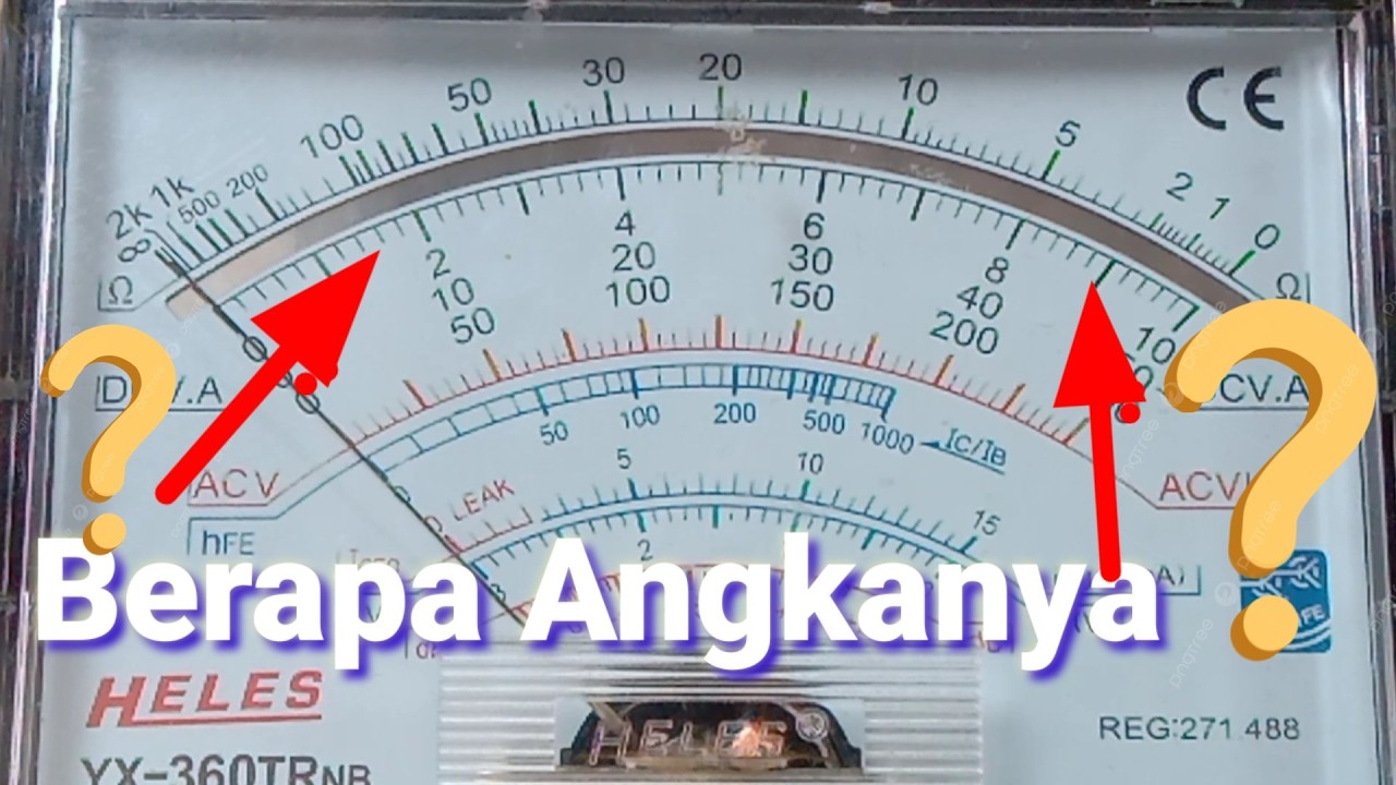 Cara membaca skala Volt dan Ampere Multimeter Analog #Tutorial Pemula