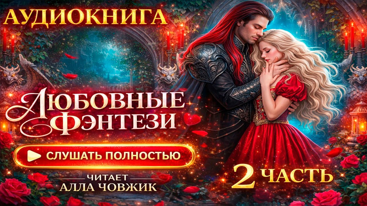 🌸 Аудиокнига Любовное Фэнтези 🌸  2 ЧАСТЬ 🌸 Читает Алла Човжик🌸 Слушать Полностью 🌸