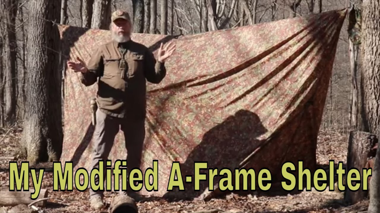 My Modified A Frame Tarp Shelter