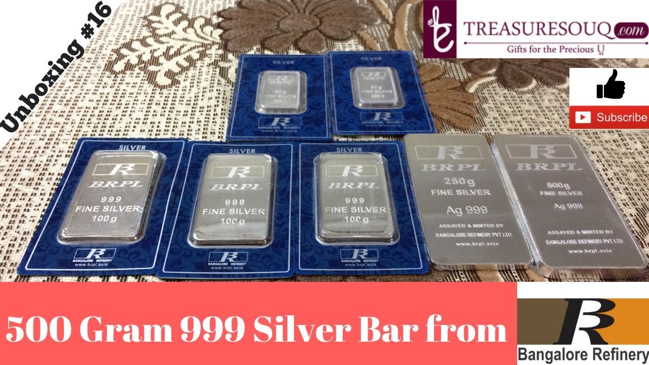 Bangalore Refinery 500 Gram 999 Silver Bar Review | BRPL SILVER BRICK | Indian Bullionaire