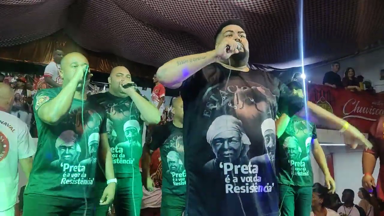 Apresentação da parceria de China do Estácio na final de samba da Estácio de Sá para o Carnaval 2024